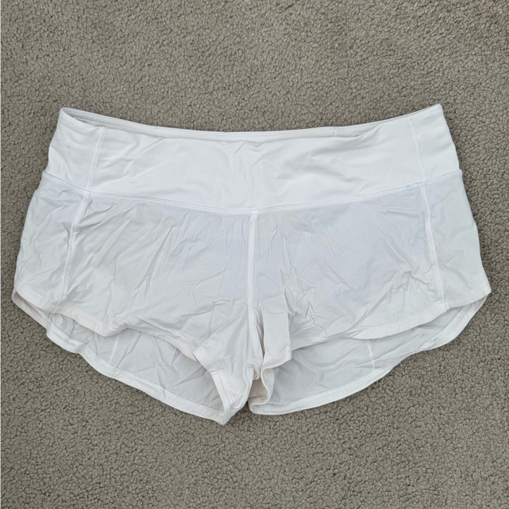 Lululemon Athletica White Athletic Shorts